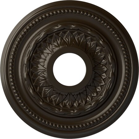Ekena Millwork Galway Ceiling Medallion (Fits Canopies up to 3 1/4"), 15 3/4"OD x 3 1/4"ID x 1"P, Stone Hearth CM15GASHF